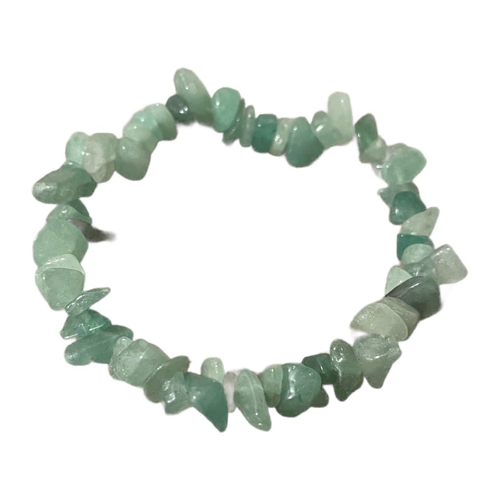 Aventurine healing bracelet stones crushed crystals jewelry